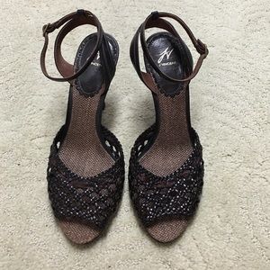 J Vincent ankle strap heels