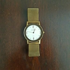 Gold Skagen Denmark Watch