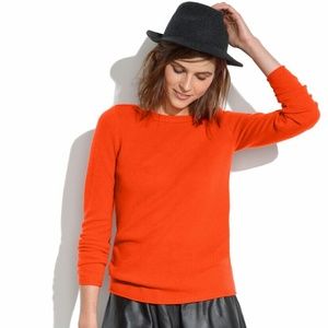 Madewell orange gamine sweater