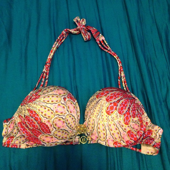 Never worn before printed VS bombshell bikini top