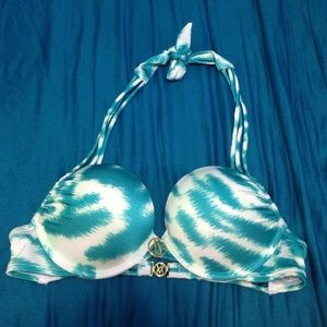 Never before worn printed bombshell VS bikini top
