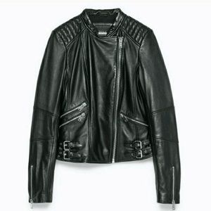 Zara leather jacket