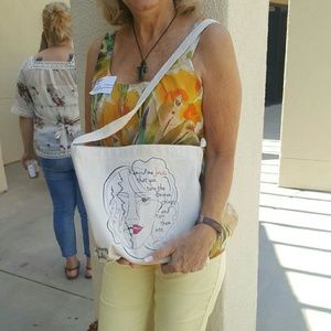 BROKEN TO BEAUTIFUL crossbody canvas tote