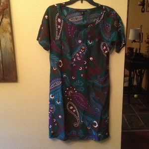 peacock shift (knee length)