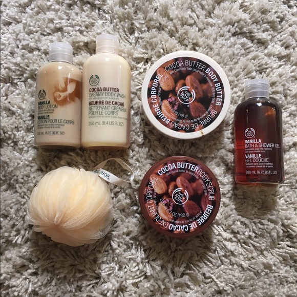 Body Shop Cosmetic Vanilla & Coco Butter Set