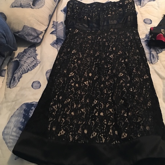 Black lace dress