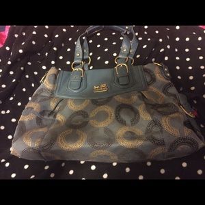 Coach tote (blue and grey)