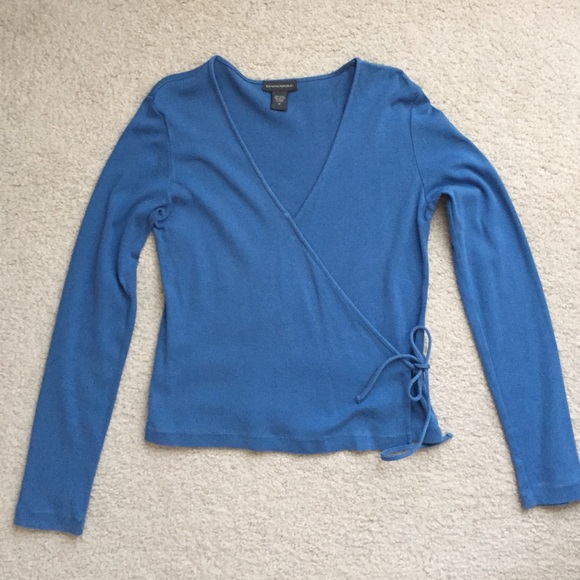Banana Republic Knit Wrap Top