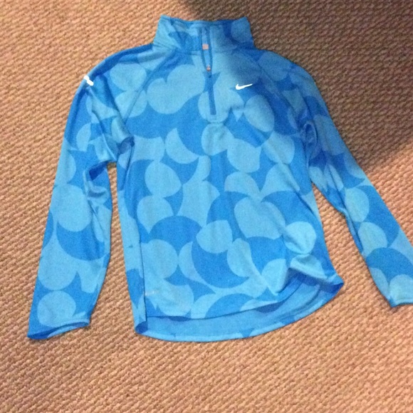 Blue Nike kids quarter zip
