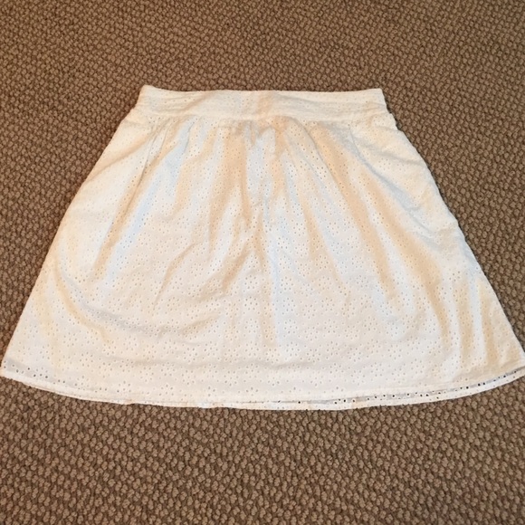 White Eyelet Skirt
