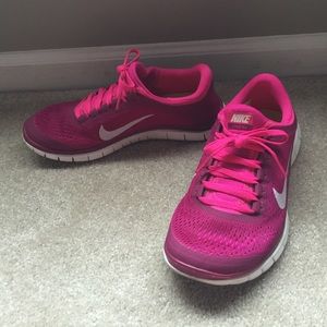 Purple/Pink Women's Nike Freerun 3.0 Shoes