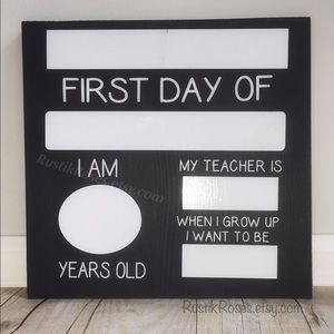 Back to school dry erase board - kids - school