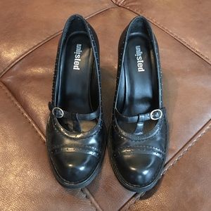 Black Mary Jane Style Heels