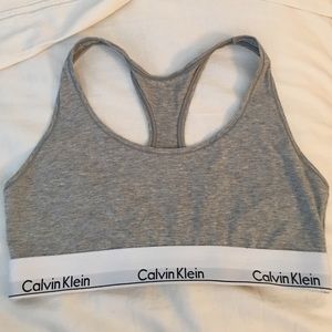 Calvin Klein thick band bralette.