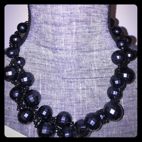 Black ball necklace