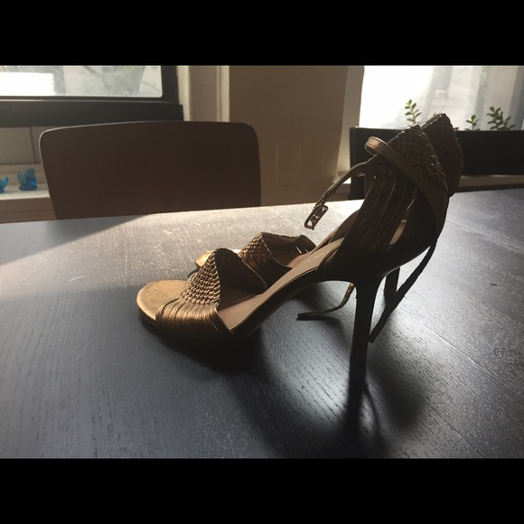 Via Spiga gold sandals worn once!