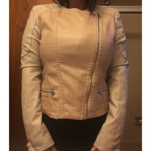 Motor faux leather jacket