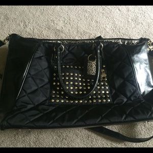 Steve Madden studded overnight bag