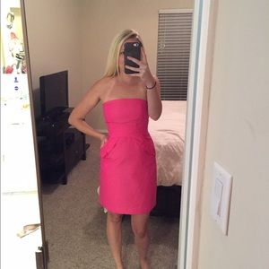 Jcrew Pink Strapless Dress Size 00