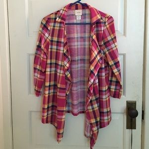 Plaid cardigan