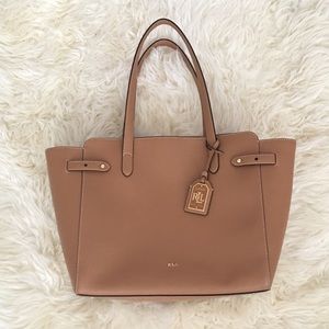 Ralph Lauren camel tote.