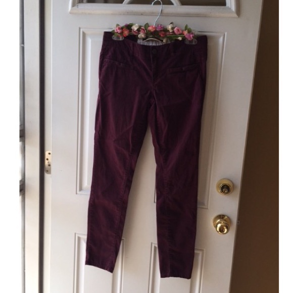 Maroon Skinny Fit Pants