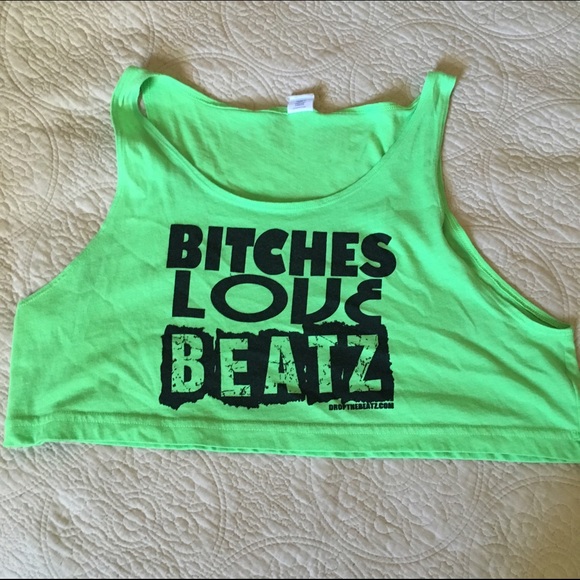 Drop the Beatz "Bitches Love Beatz" Crop Tank