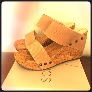 Sole Society Emilia Wedges - Size 7.5