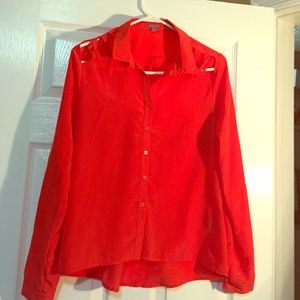 Long sleeve cut out