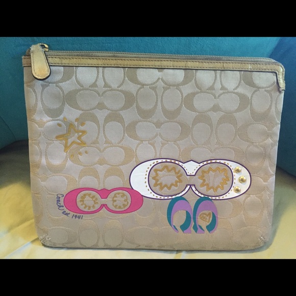 Coach Signature Appliqué ipad/Tablet Sleeve.