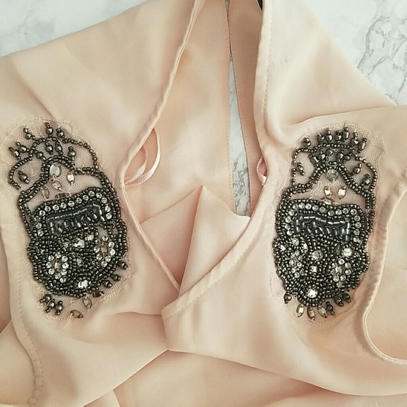 ZARA beaded shoulder dress - Picture 4 of 4