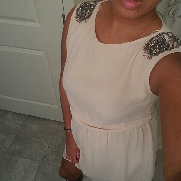 ZARA beaded shoulder dress - Picture 3 of 4