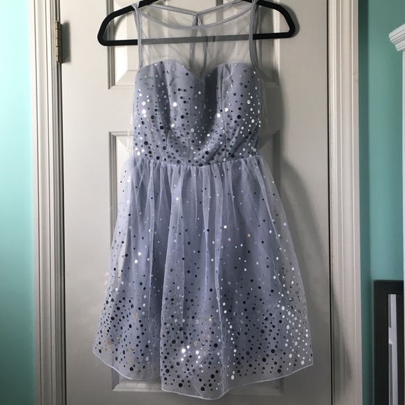 Gray/Silver Short Gown
