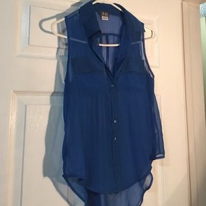Sheer tank top