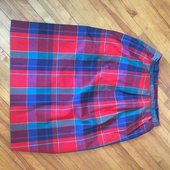Pendleton plaid skirt