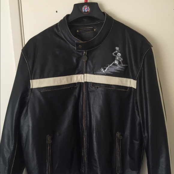 Men's River Road leather motorcycle jacket