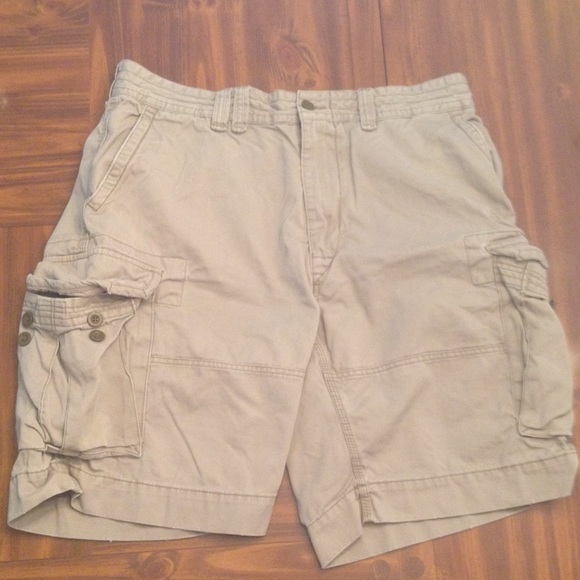 MENS Polo by Ralph Lauren khaki cargo shorts