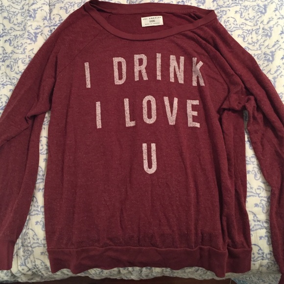 red sweatshirt
