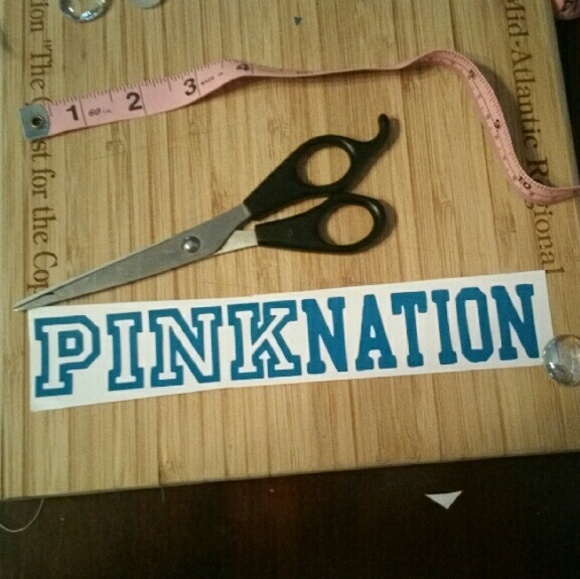 8inch PinkNation Teal Green Vinyl Decal