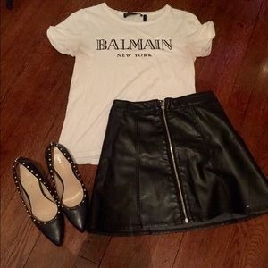 Rare Balmain X H&M white tshirt