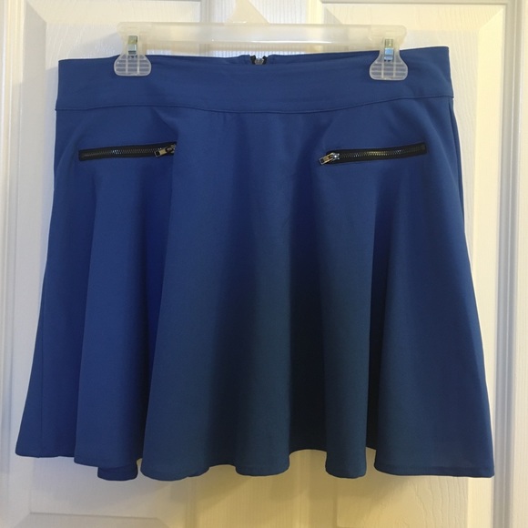 Blue Skater Skirt