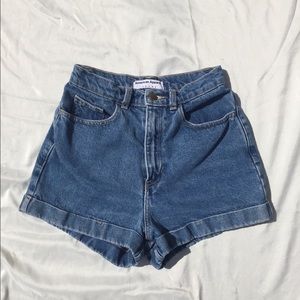 PRICE NEGO-American Apparel High Waist Jean Short