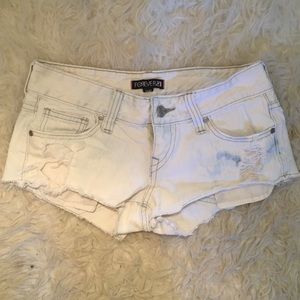 Ripped Denim Shorts from Forever 21