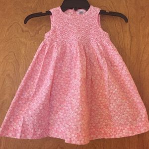 Carter's Pink/White Floral Dress w/Diaper Cover