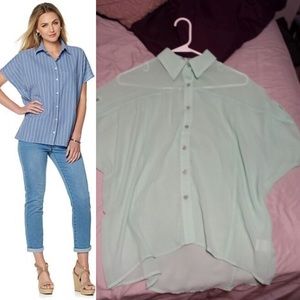 Sheer Pancho Blouse 🌺 SOLD 🌺