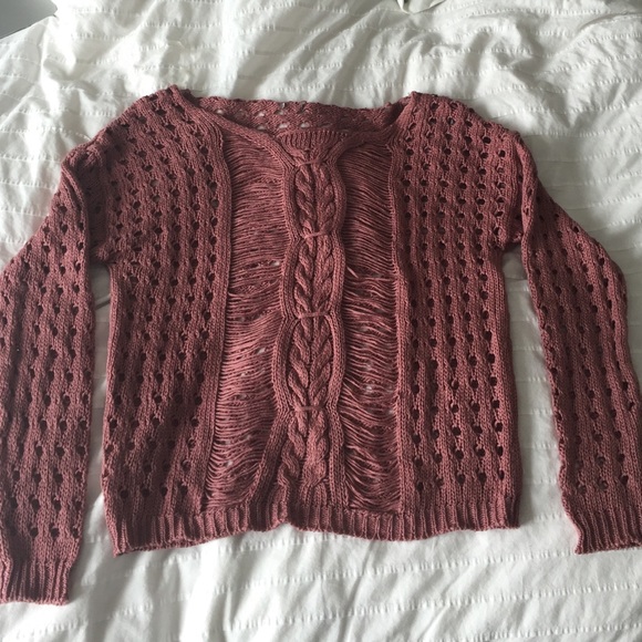 Rose loose knit sweater
