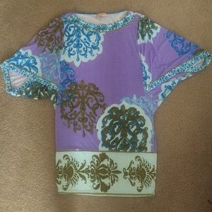 Hale Bob Flutter Sleeve Dress