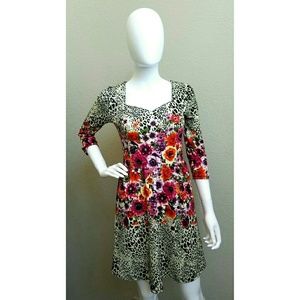 Floral Animal Print Dress