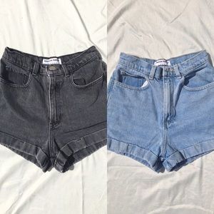 American Apparel Jean Shorts BUNDLE