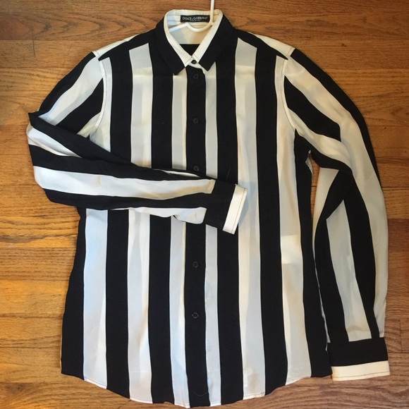 Dolce and Gabbana 100% silk button-down